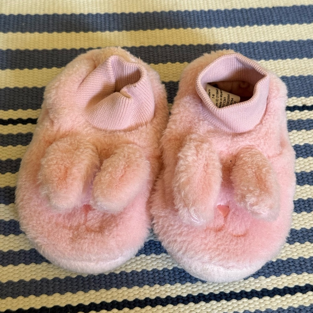 Adorable Pink Bunny slippers by L.L. Bean